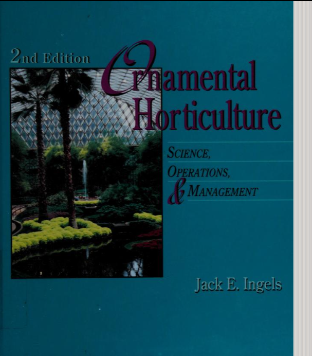Ornamental Horticulture: Science Operations and Management
